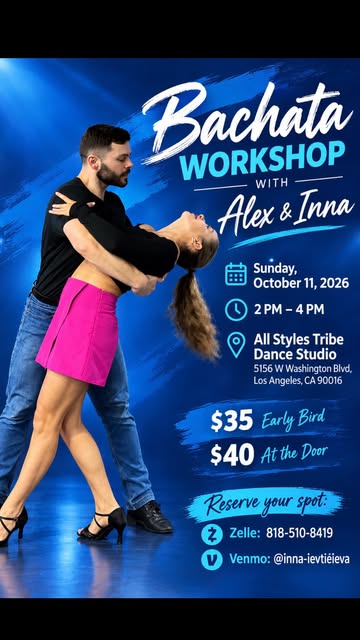 Bachata Workshop poster